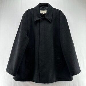 Pronto-Uomo Blazer Mens Size XL Boiled Wool Angora One Button Jacket Black